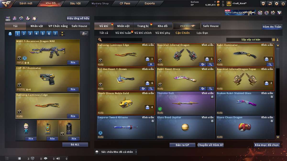 shop acc cf uy tin gia re